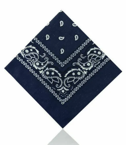 5 x Bandana Paisley Head Wrap 100% Cotton Neck Scarf