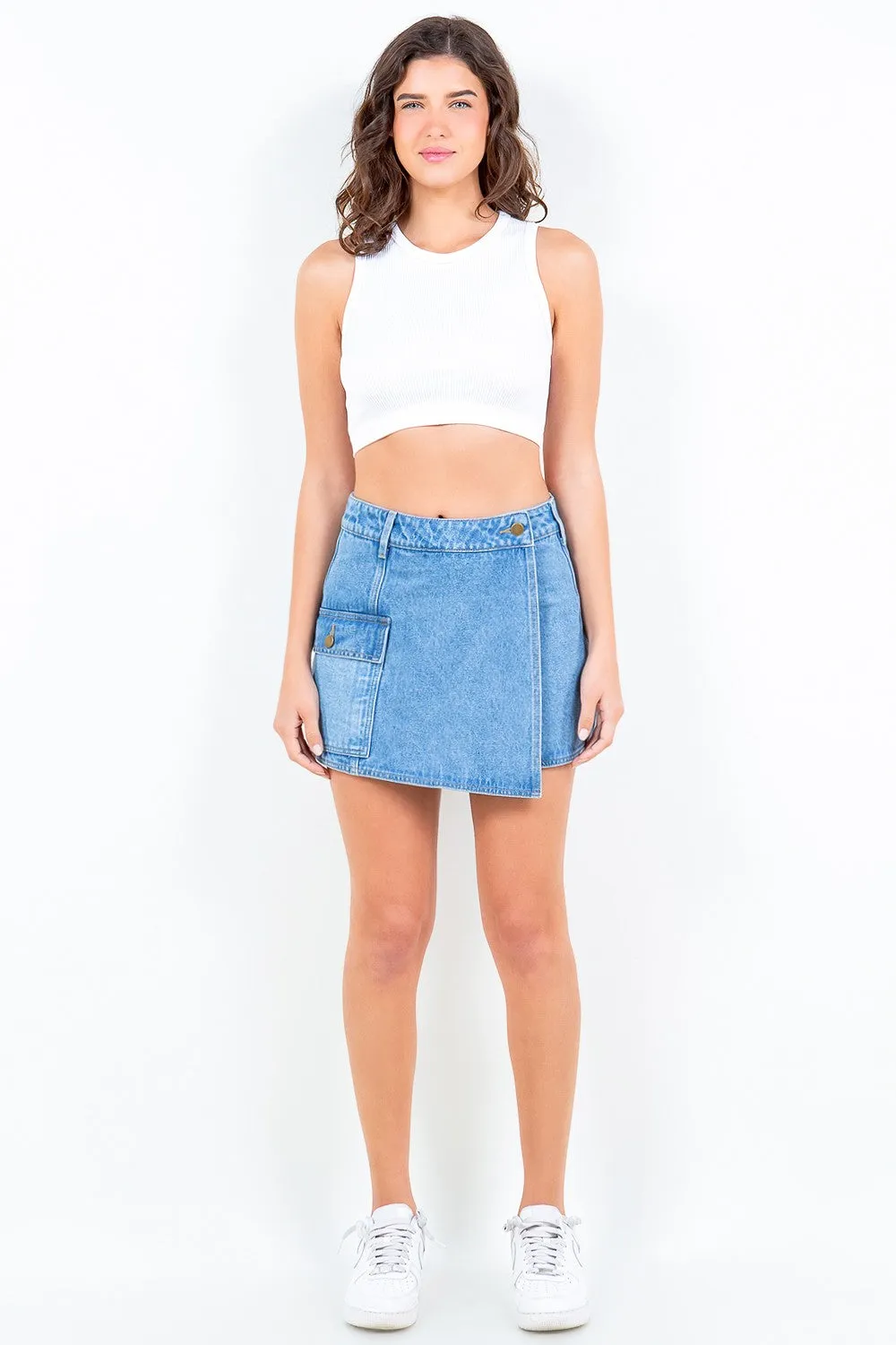 American Bazi Cargo Pocket Denim Skort