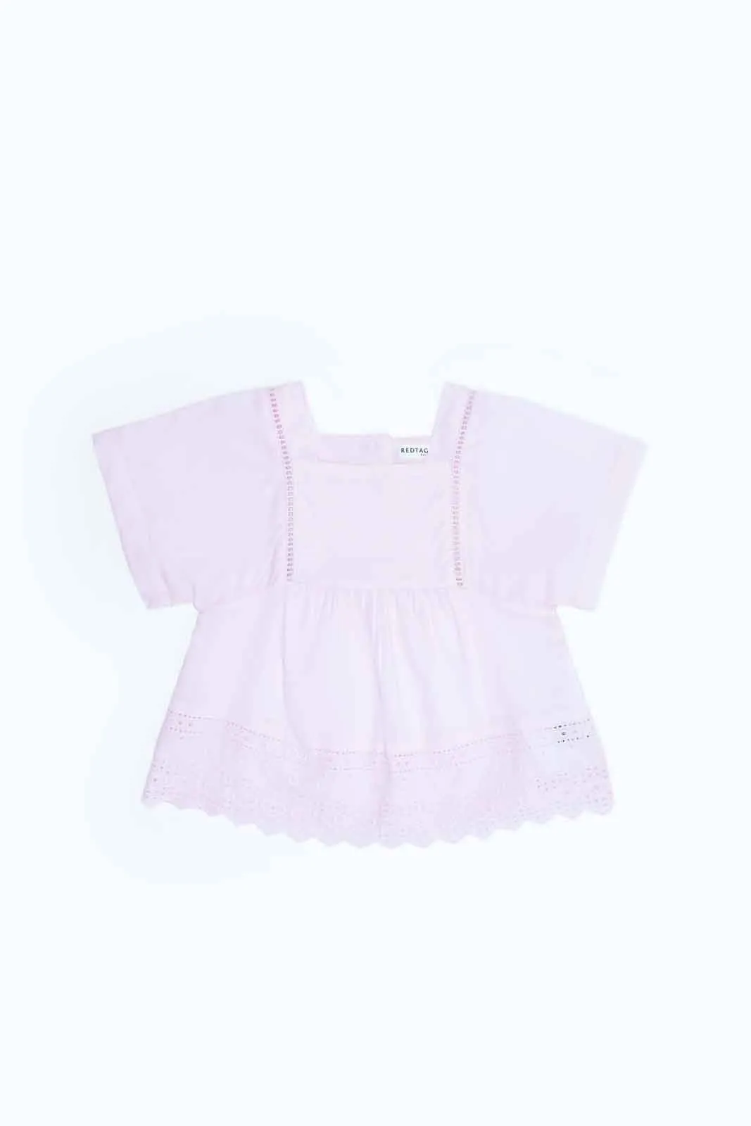 Baby Girls Pink Embroidered Blouse