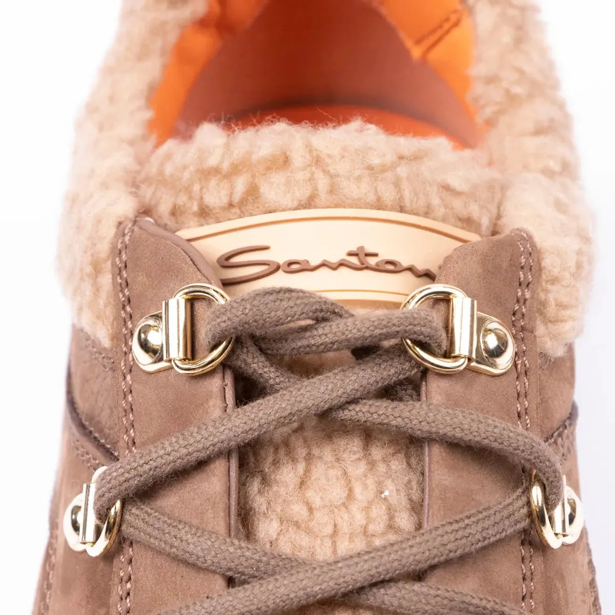 Brown Leather Après-Ski Sneaker Boot