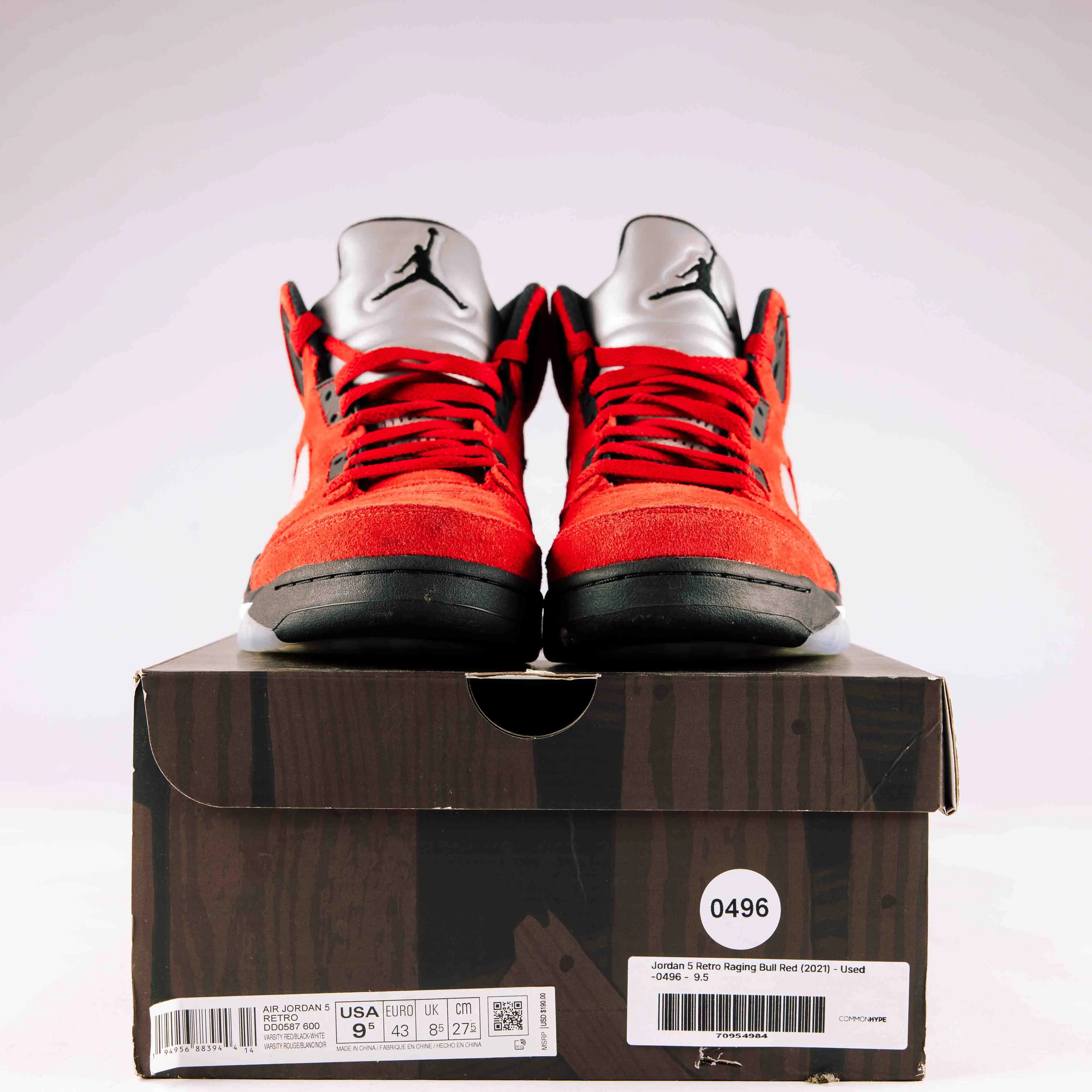 Jordan 5 Retro Raging Bull Red (2021) - Used -0496