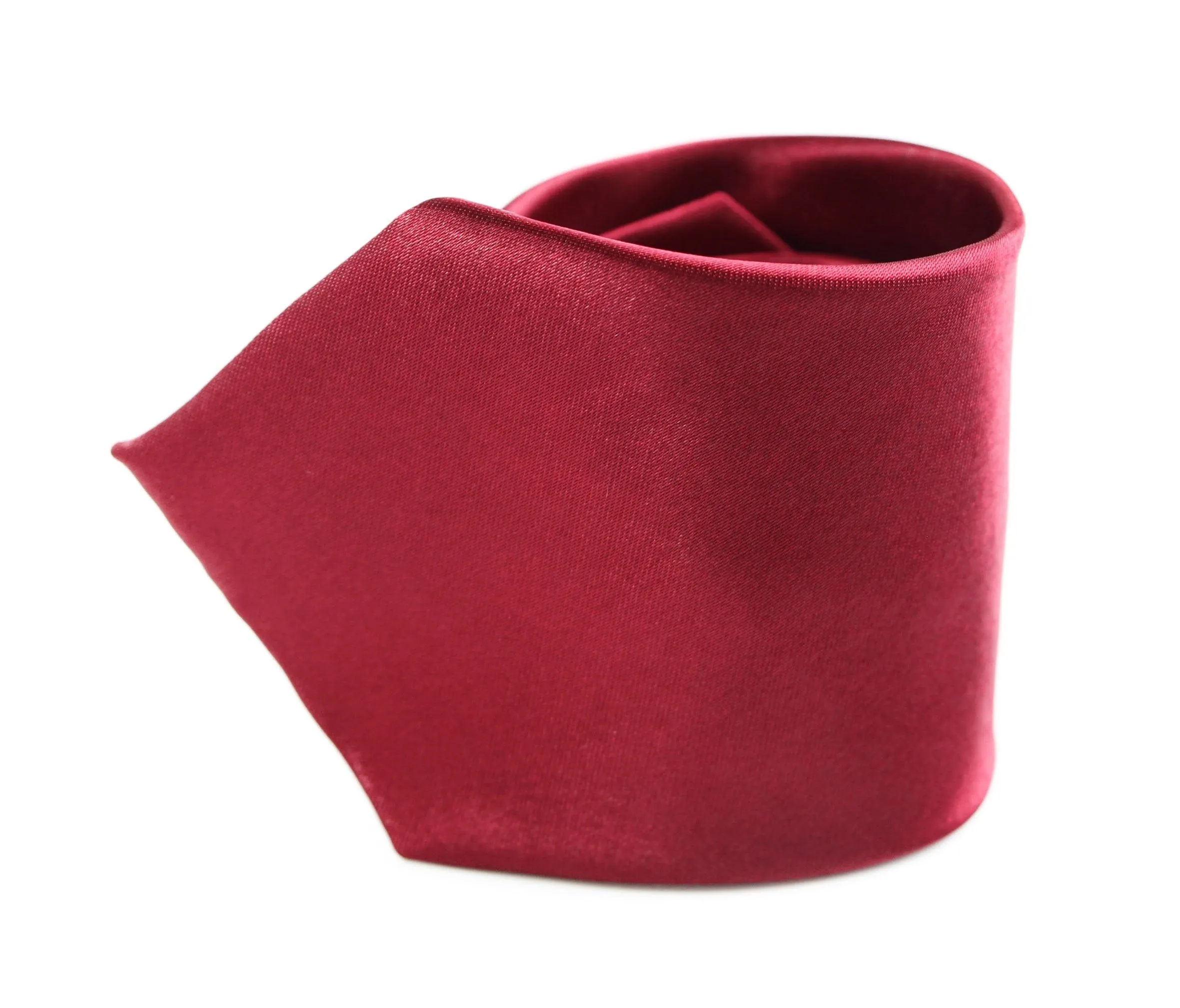 Mens Maroon 8cm Plain Neck Tie