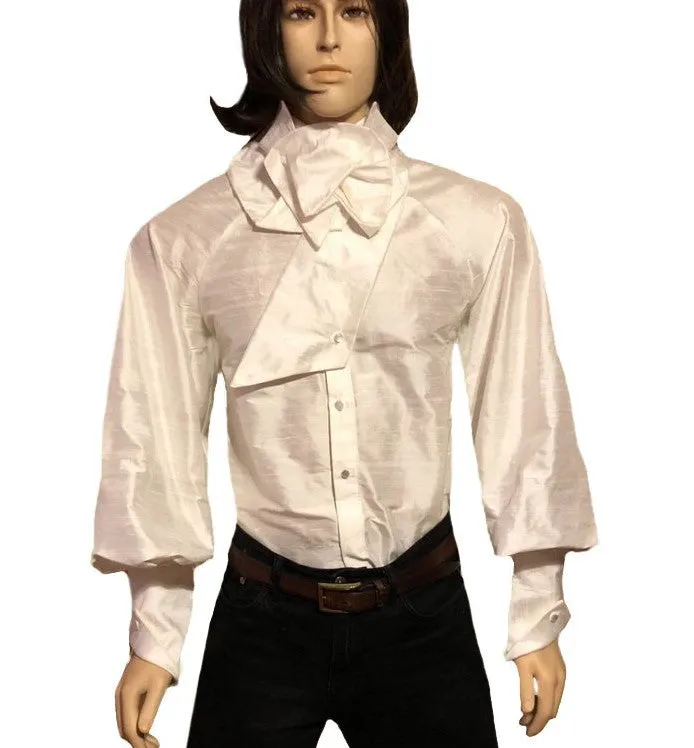 Men's Victorian Noble Silk Dupioni Raglan Shirt