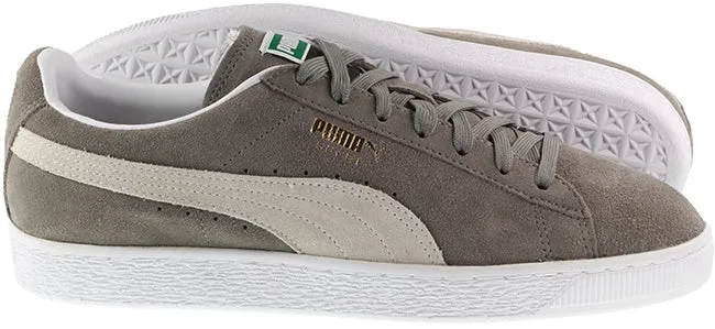 Puma Trainers Womens Suede Classic Plus Grey White