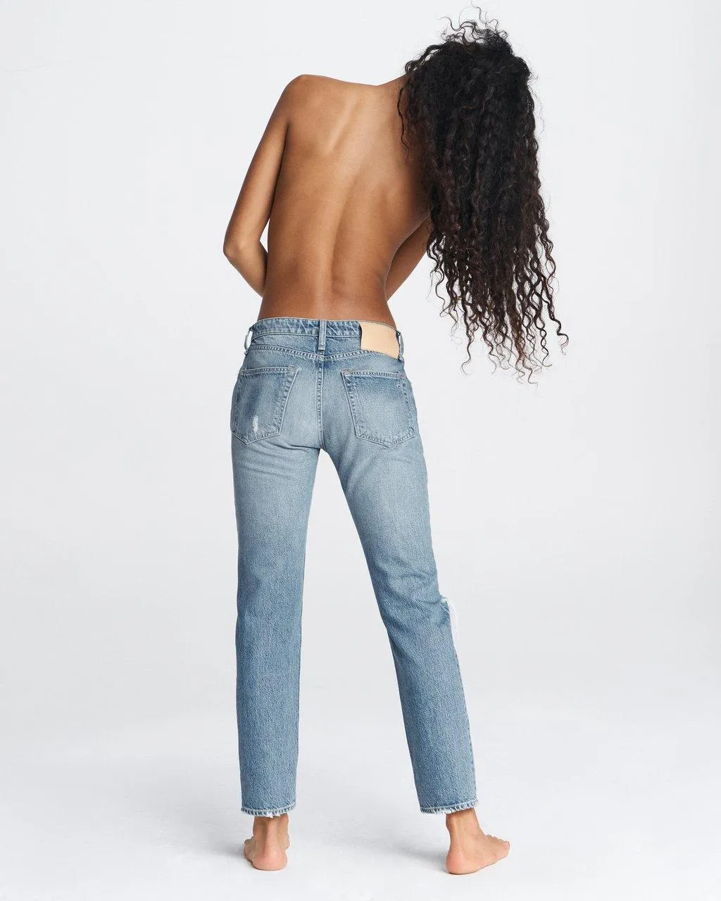 Rag & Bone - Rosa Mid Rise Boyfriend Jeans in Bristol