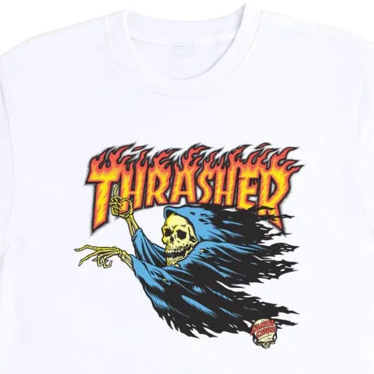 SANTA CRUZ x THRASHER O'Brien Reaper Santa Cruz Men's T-Shirt - White