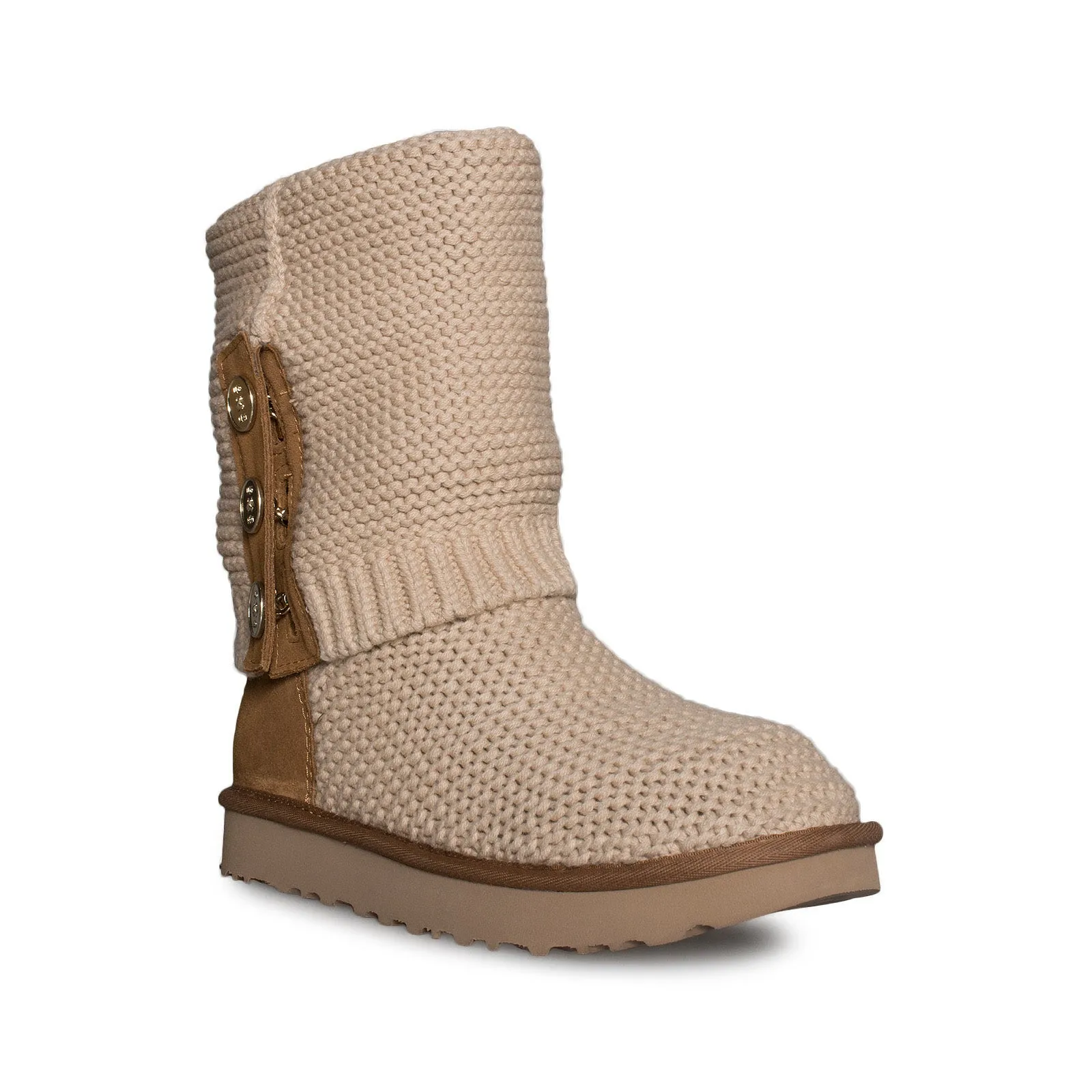 UGG Purl Cardy Knit Cream Boots - Women's