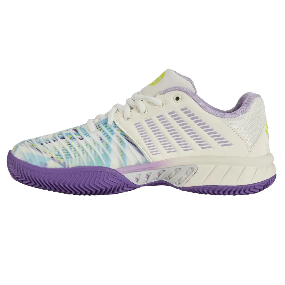 Women's Express Light 3 Padel Shoes Snow White and Purple Heat