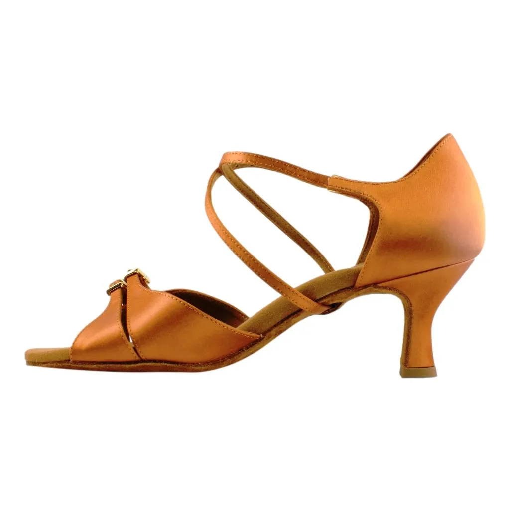 Women's Latin Dance Shoes, 2274 Tatiana, New Cedar Satin, Heel 6cm Flare W